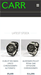 Mobile Screenshot of carrwatches.com