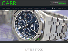 Tablet Screenshot of carrwatches.com